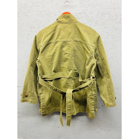 Madewell Field Jacket Women's M Olive Green Military Utility Belted Casual - Picture 11 of 11